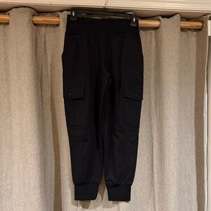 Athleta Black Cargo Joggers